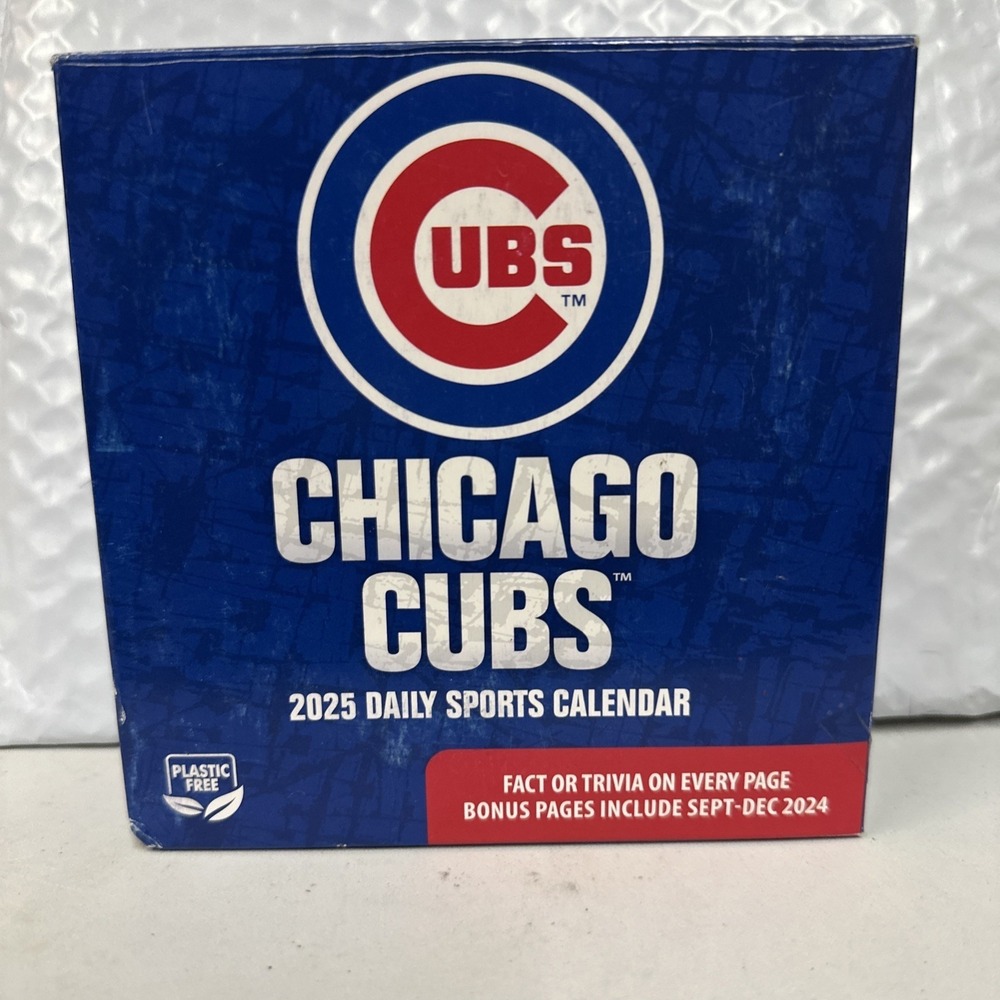 Chicago Cubs Daily Sports Calendar‎ 2025 Trivia Game Brand New Sealed